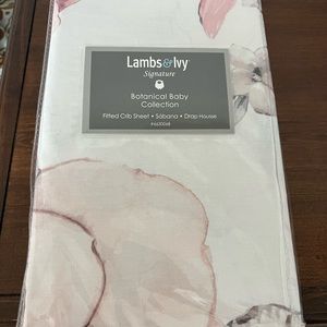 Lambs & Ivy crib sheet - NWT - botanical baby collection
